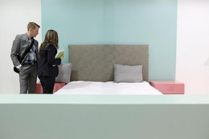 IMM Kölnin koelnmesse -huonekalutrendit makuuhuoneen värit