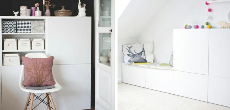 Ikea Besta huonekalut ullakkohuonekalusteet
