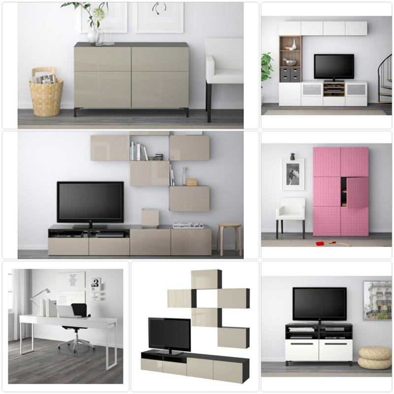 Ikea Besta huonekalut TV huonekalut seinähyllyt