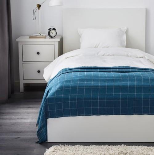 Ikean luettelo 2019 Varkrage -huopa sängylle