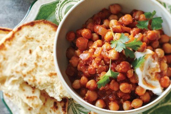 Intialainen ruoanlaitto Intialainen ruoka chana masala