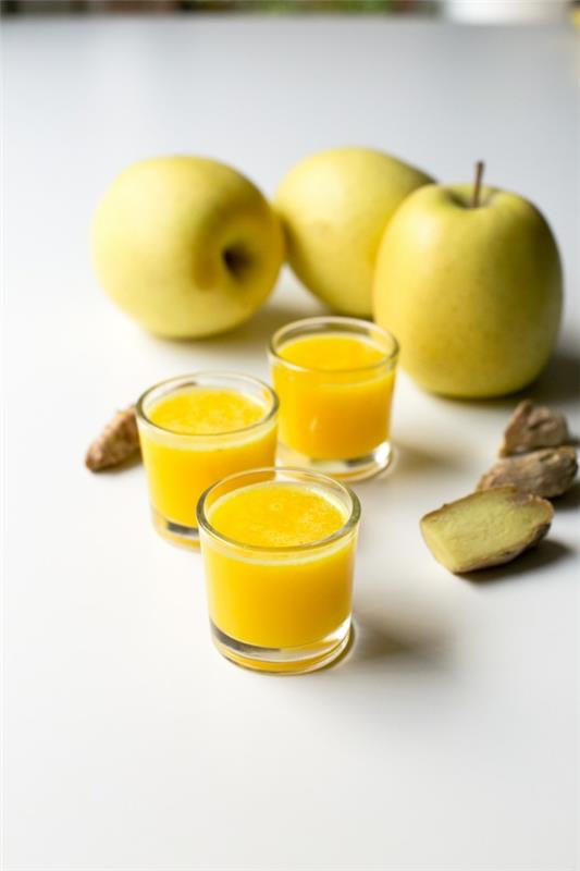 Ginger Shot Resepti Sitruunat ja omenat