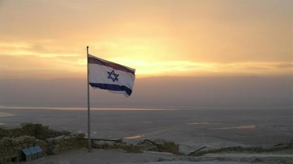 Israelin matkavinkit lippu auringonlasku Jerusalem