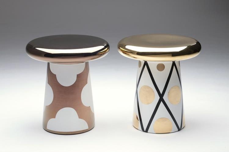 Italialaiset huonekalut kodin tarvikkeet Bosa Ceramiche t pöytä kulta kupari