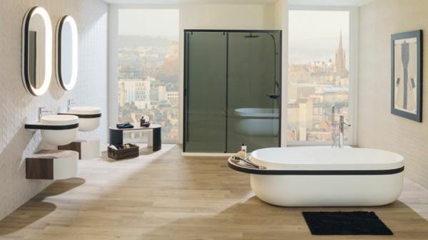 Japandi -kylpyhuonesuunnittelun elävät trendit 2020 -sisustusideoita