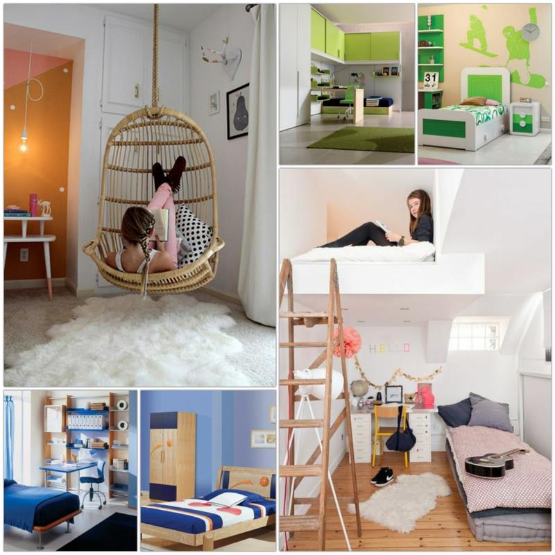 Nuorten huone ideoita suunnittelu nuorten huonekalut moderni nuorisohuone