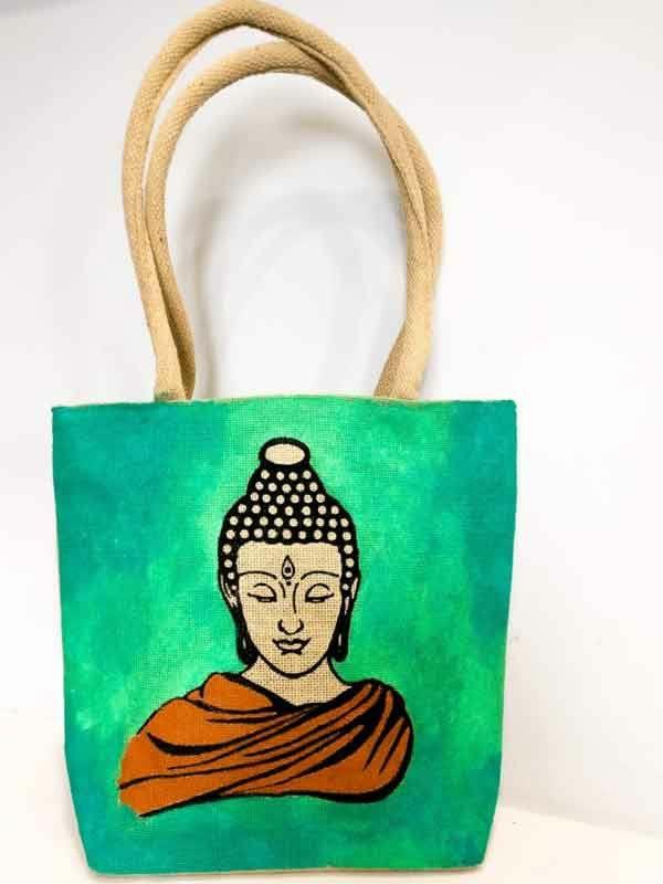 Juuttilaukut maalaavat värejä käytännön vinkkejä Buddha