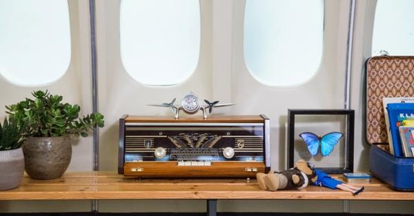 KLM -lentokoneiden telineikkunat