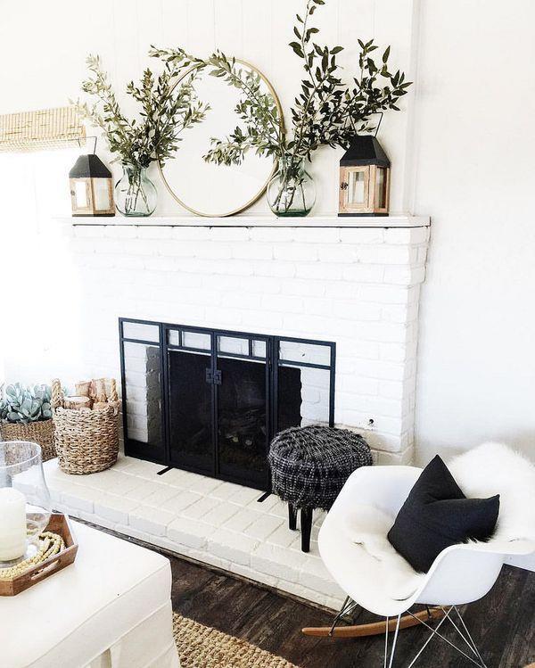 Mantelpiece koristaa seinäpeilit