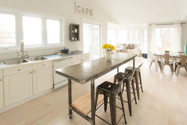 Kanadan unelma talot keittiö ruokailuhuone olohuone suuri olohuone erittäin houkuttelevasti kutsuva