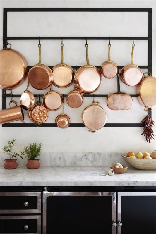 Keittiön suunnitteluideoita moderni keittiö marmori