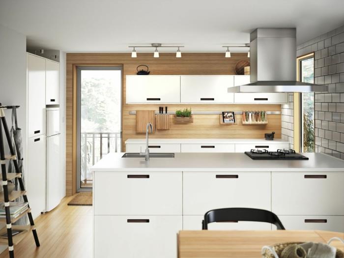 Keittiön suunnittelu Ikean keittiöt kerma baige kirkas tyylikäs