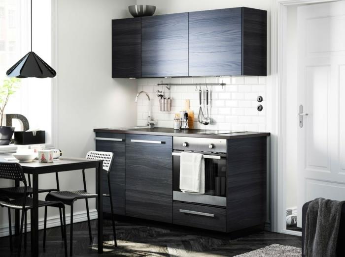 Keittiösuunnittelu Ikean keittiöt creme baige vaalea musta puu