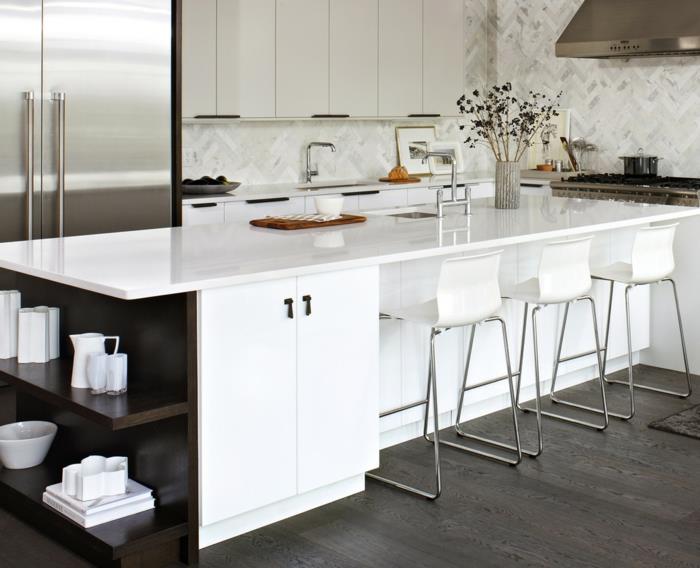 Keittiösuunnittelu Ikean keittiöt puu valkoinen moderni orgaaninen valkoinen