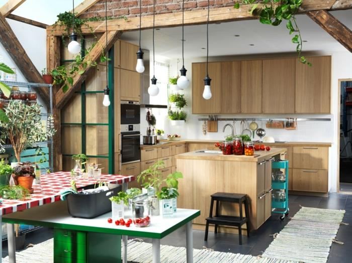 Keittiösuunnittelu Ikean keittiöt puu valkoinen moderni orgaaninen