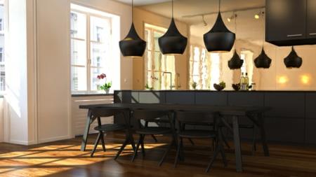 3D -huoneisto musta keittiö 2014