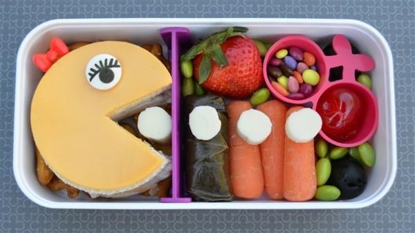 Päiväkodin lounaslaatikon lapset luova suunnittelu terveellistä ruokaa