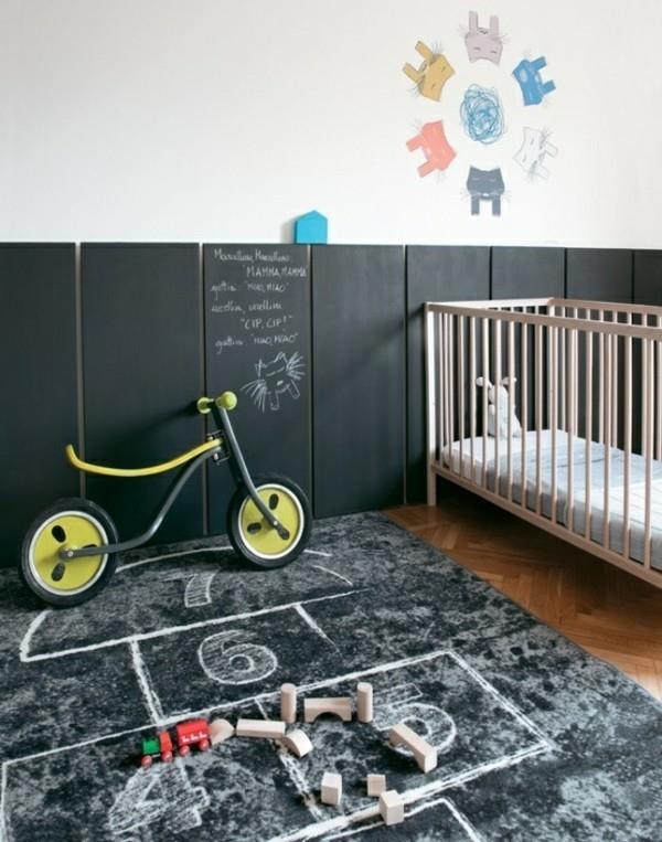 Lastenhuoneen lattia liitutaulu maali luova seinän suunnittelu liitutaulu kalvo