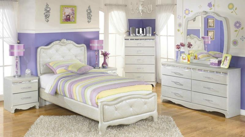 Suunnittele lastenhuoneet tyttöjen lastenhuoneet Suunnittele tyttöjen huoneet violetilla värillä