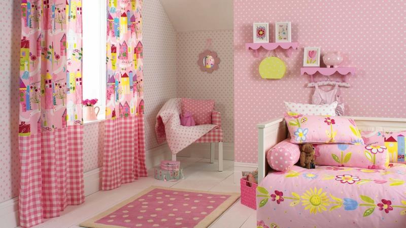 Lastenhuoneen suunnittelu tytöt Lastenhuoneen suunnittelu vaaleanpunainen tyttöjen huone