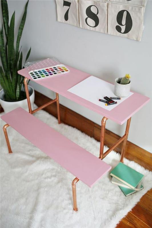Lastenhuoneiden perustaminen Kuvia lastenhuoneista DIY -työpöytä lapsille