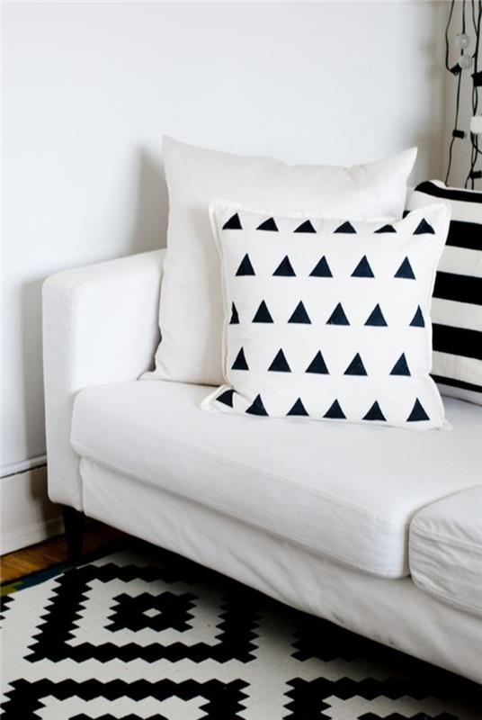 Tyynynpäälliset ompele geometrisia kuvioita kolmioita sohvatyynyjä