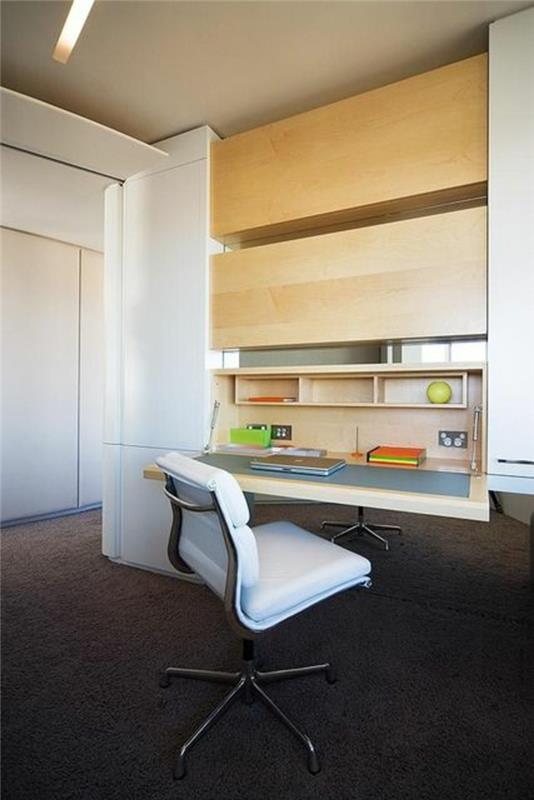 Taitettava kirjoituspöytä pienet kotitoimiston toimistokalusteet säästävät tilaa