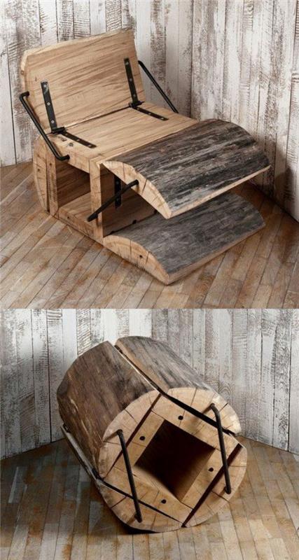 Taitettava pöytä älykkäitä ideoita huonekalujen taittamiseen mielenkiintoisia käsityöideoita vanhasta puusta