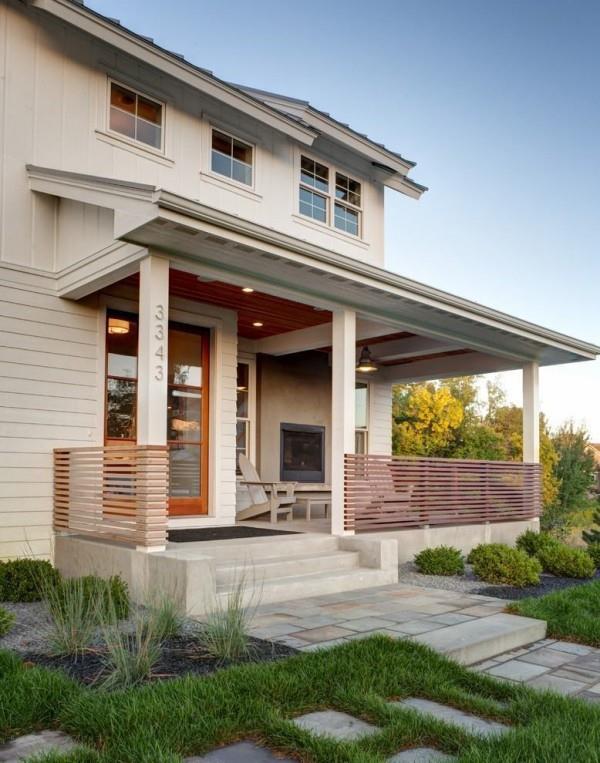 Pieni veranta - idea moderneihin taloihin