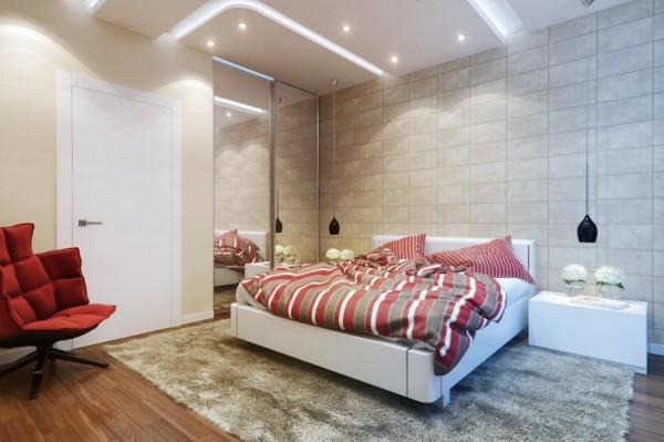 Tee moderni pieni makuuhuoneen matto pehmeäksi