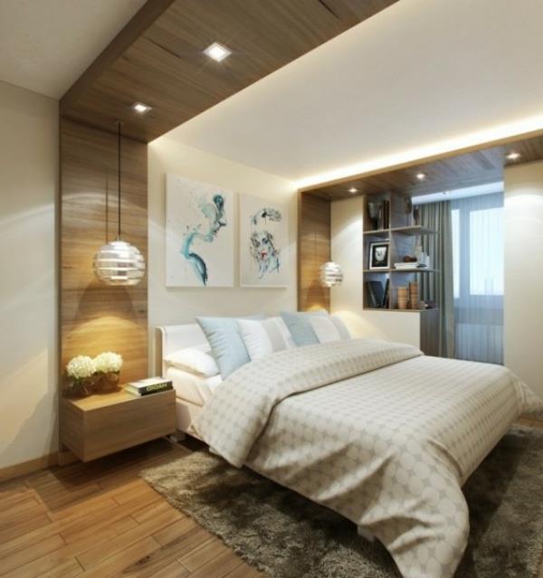 Pieni makuuhuone moderni pehmeät vuodevaatteet