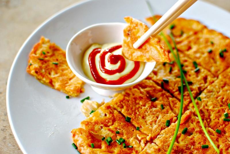 Korea Kimchijeon Kimchi Pannukakut Reseptit Pannukakkuja maailmanlaajuisesti