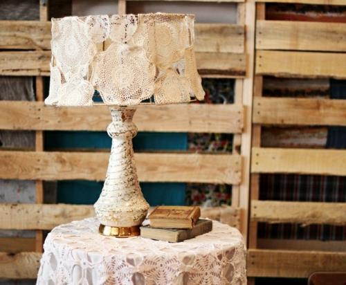 Luovat lamput tekevät itse vintage -romanttisia lampunvarjostimia