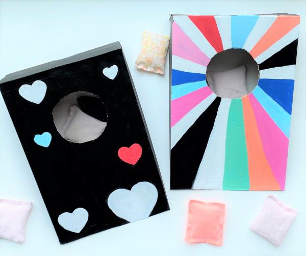 Luovia ja interaktiivisia käsityöideoita tylsyyttä vastaan ​​nuorille ja vanhoille. Cornhole diy -lautapeli