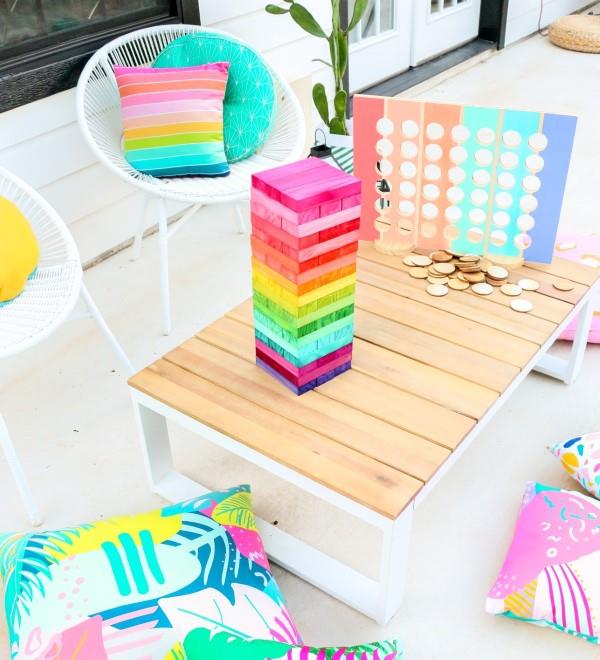 Luovia ja interaktiivisia käsityöideoita tylsyyttä vastaan ​​nuorille ja vanhoille jenga diy -lautapelille
