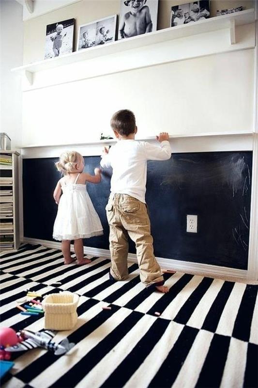 Liitutaulu kehystetty lastenhuone liitutaulu maali luova seinäsuunnittelu