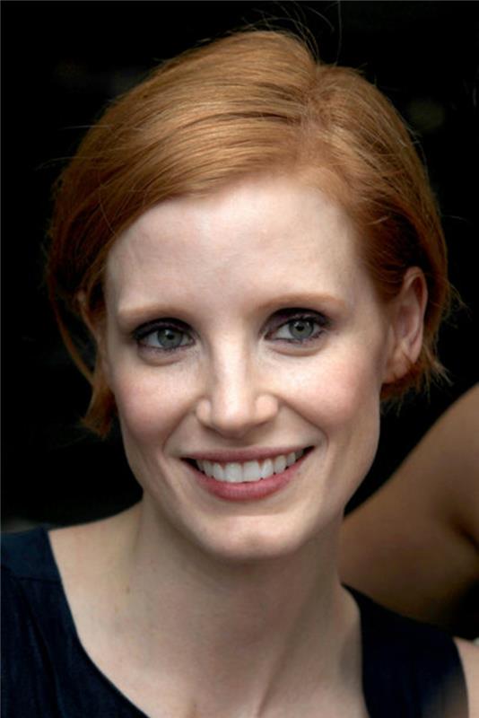 Lyhyet kampaukset 2015 Julkkikset Bob Hairstyles Jessica Chastain