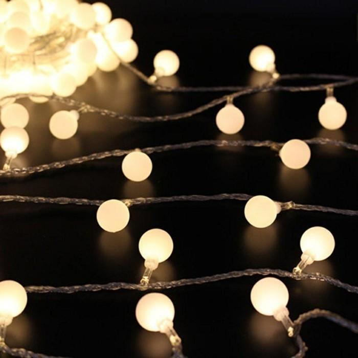 LED -jouluvalot Joulukuusi valaistus valkoinen valo pallo