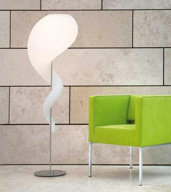 Lamput design lattiavalaisin lampunvarjostin vihreä nojatuoli