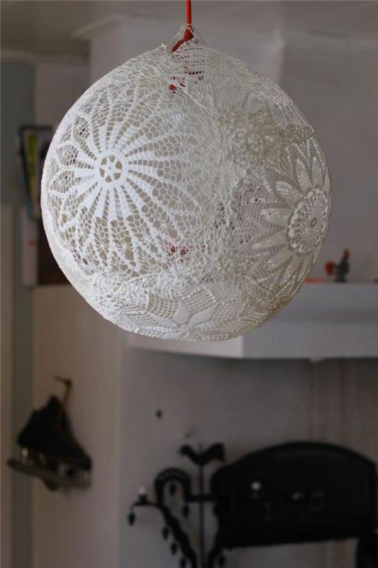 Tee lamput itse DIY -lamput lampunvarjostin käsintehty virkattu