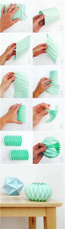 Tee lamput itse DIY -lamput Paperinen varjostin Origami -lamput