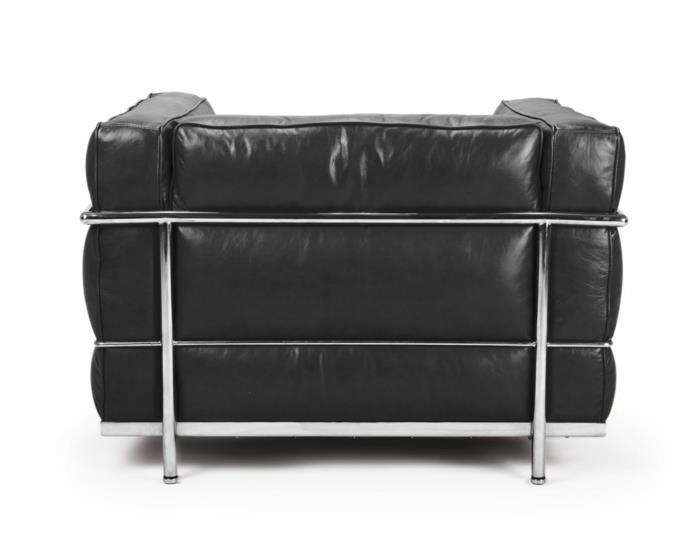 Le Corbusier huonekalut lc 3 nojatuolia takaa