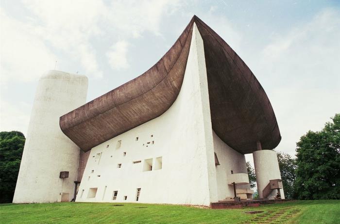 Le Corbusierin kappeli, Notrdame, Ranska 1955