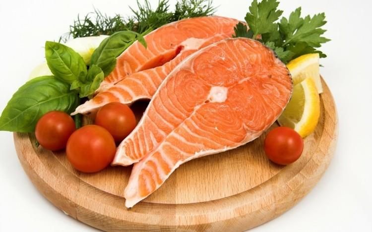 Ruoka-proteiinipitoinen lohi-fileet-proteiiniruokavalio
