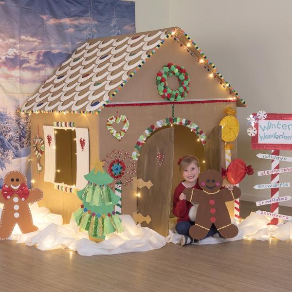 Tinker piparkakkutalo jouluksi - juhlaideoita, resepti ja ohjeet lasten talon pahviideoille