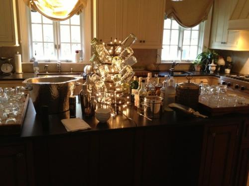 Kevyt koriste joulu- ja uudenvuoden keittiön lasille