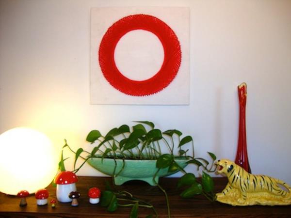 Tee omat kangaskuvasi diy red ring