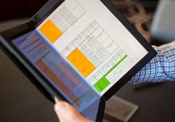 Lenovo työskentelee ThinkPad X1 -tietokoneessa, jossa on taitettava näyttövihko, joka on ihanteellinen lukemiseen