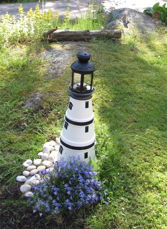 Lighthouse tinker - luovia ja yksinkertaisia ​​ideoita sisustamiseen merellisessä puutarhatyylisessä realistisessa tornissa