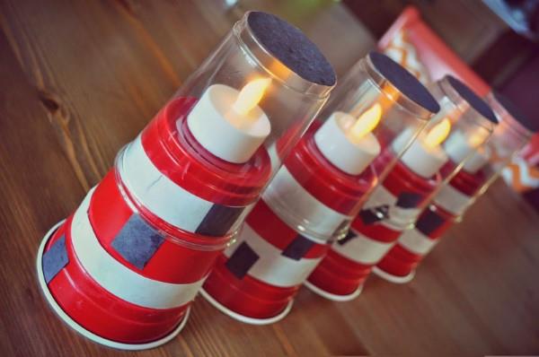 Lighthouse tinker - luovia ja yksinkertaisia ​​ideoita sisustamiseen merelliseen tyyliin led kynttilät deco tornit